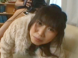 Fucking a Cute Nippon Teen in a Fur Coat: Rin Satomi got Nailed